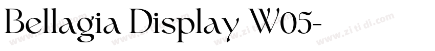 Bellagia Display W05字体转换 Bellagia Display W05字体转换